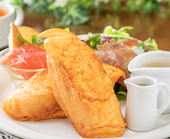 【女性限定！フレンチトースト朝食付】 プディングのような、とろける口どけ♪朝から笑顔になる幸せ時間